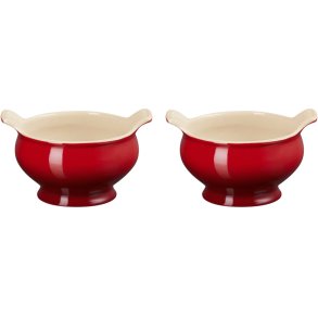 Le Creuset Heritage Suppeskl 2 stk. 11 cm, Cerise