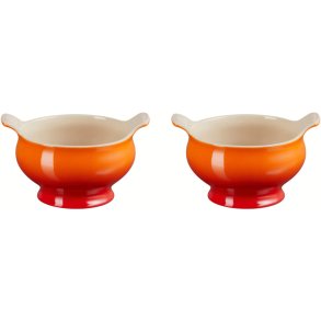 Le Creuset Heritage Suppeskl 2 stk. 11 cm, Volcanic