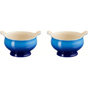 Le Creuset Heritage Suppeskl 2 stk. 11 cm, Azure