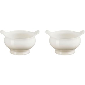 Le Creuset Heritage Suppeskl 2 stk. 11 cm, Meringue