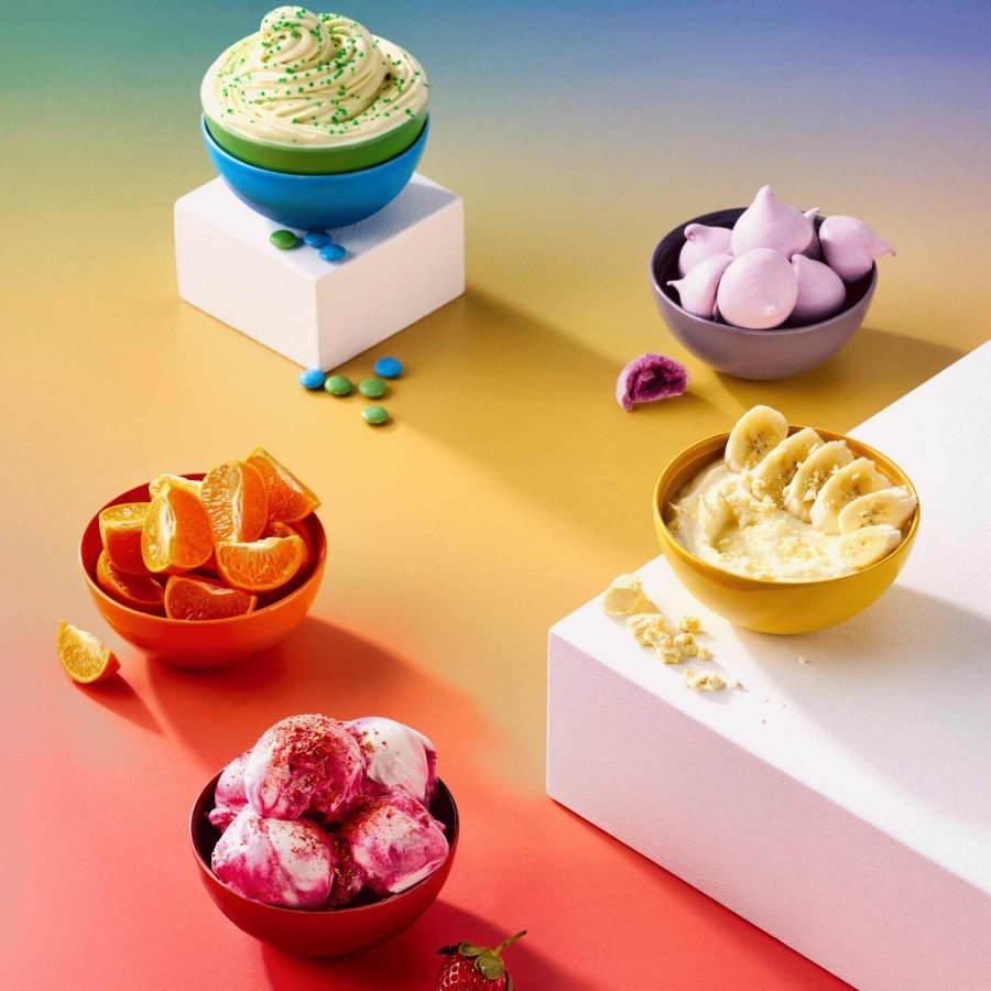 Le Creuset Rainbow Snackskl 6 stk. 12 cm, Multi