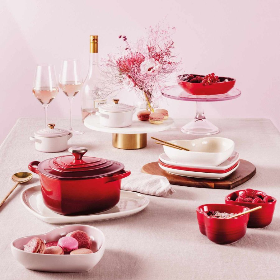 Le Creuset Heart Signature Tallerken 23 cm, White