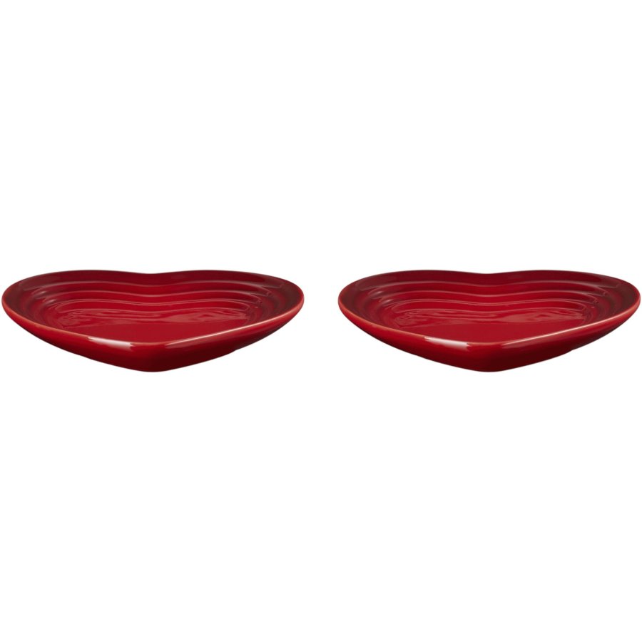 Le Creuset Heart Fad 2 stk. 14 cm, Cerise