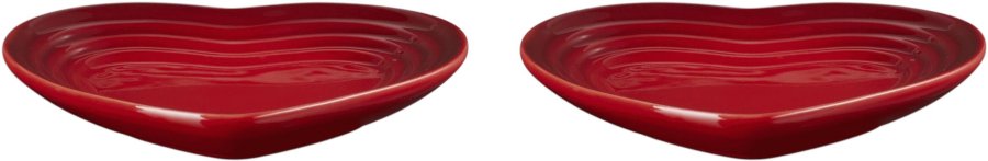 Le Creuset Heart Fad 2 stk. 14 cm, Cerise