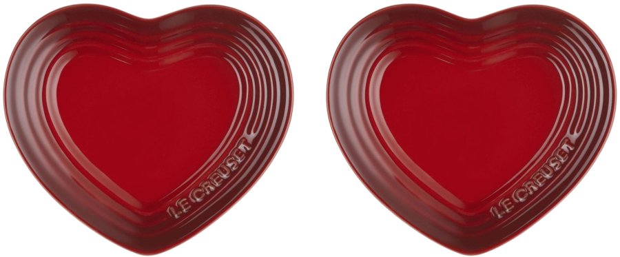 Le Creuset Heart Fad 2 stk. 14 cm, Cerise