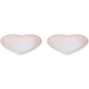 Le Creuset Heart Fad 2 stk. 14 cm, Shell Pink