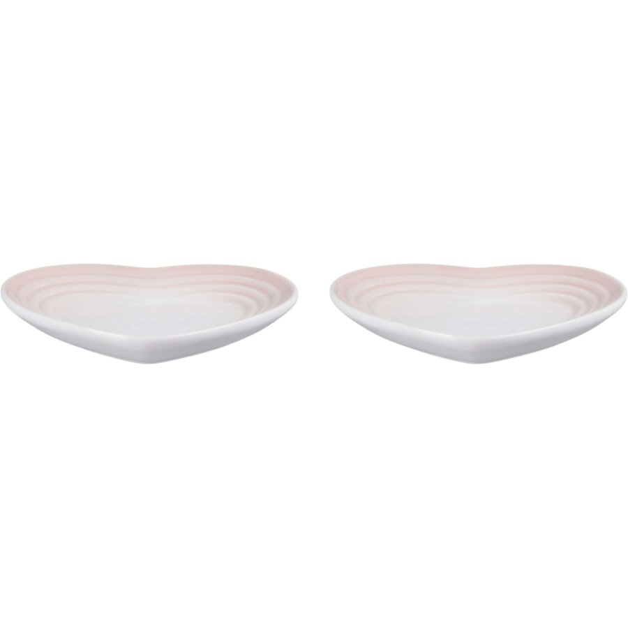 Le Creuset Heart Fad 2 stk. 14 cm, Shell Pink