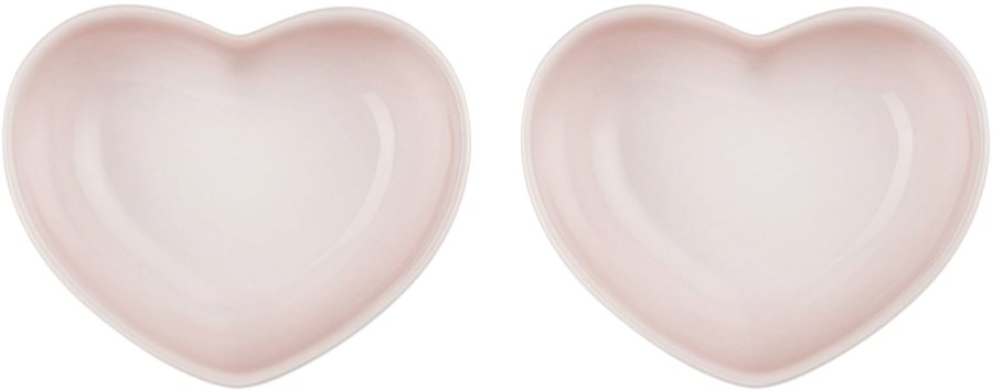 Le Creuset Heart Fad 2 stk. 13 cm, Shell Pink