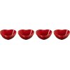 Le Creuset Heart Signature Sk�l 4 stk, Cerise