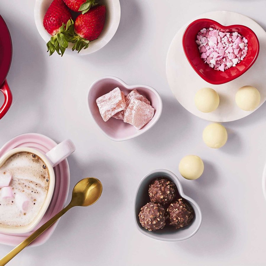 Le Creuset Heart Signature Sk�l 4 stk, Pastel