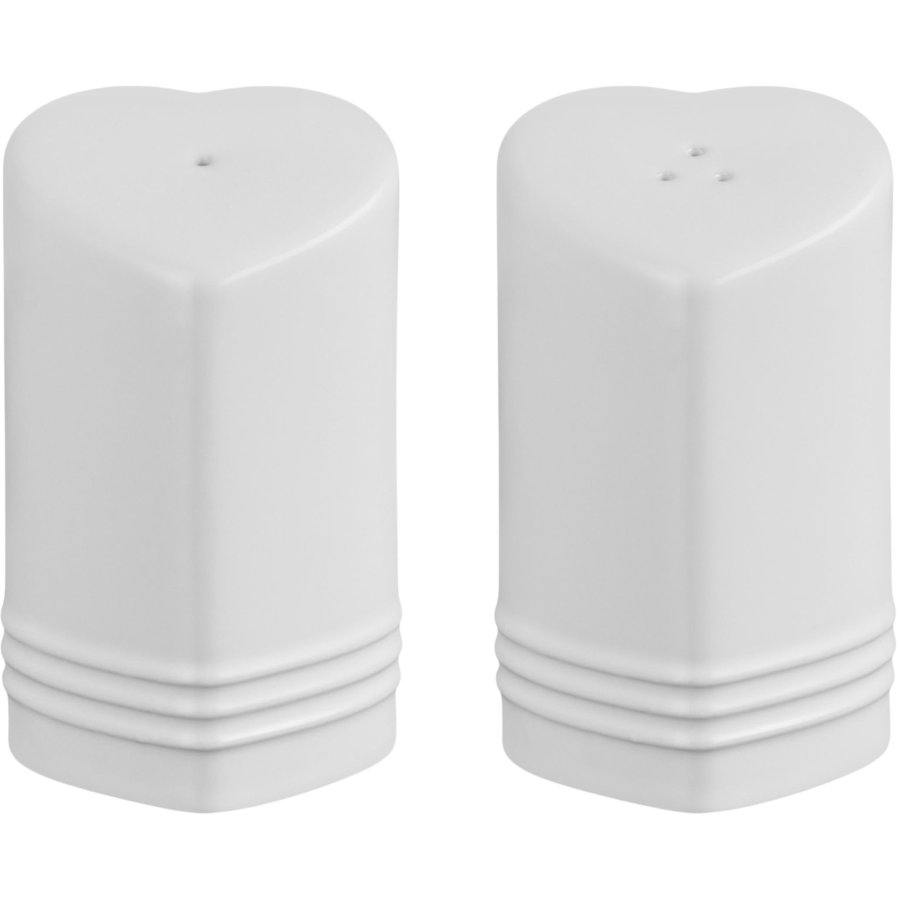 Le Creuset Heart Signature Salt- og Pebers�t, White