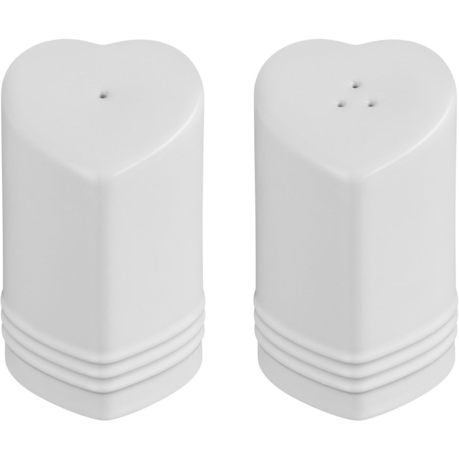 Le Creuset Heart Signature Salt- og Pebers�t, White