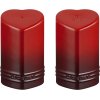 Le Creuset Heart Signature Salt- og Pebers�t, Cerise