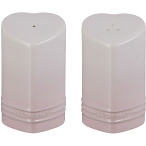 Le Creuset Heart Signature Salt- og Pebers�t, Shell Pink