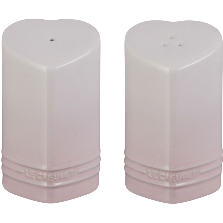 Le Creuset Heart Signature Salt- og Pebers�t, Shell Pink