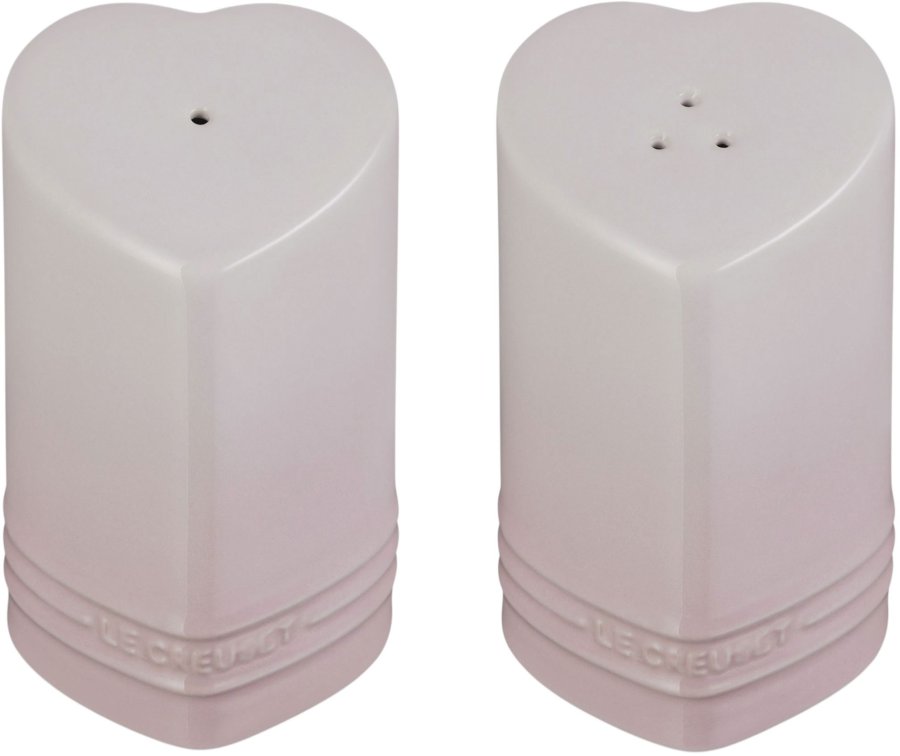 Le Creuset Heart Signature Salt- og Pebers�t, Shell Pink