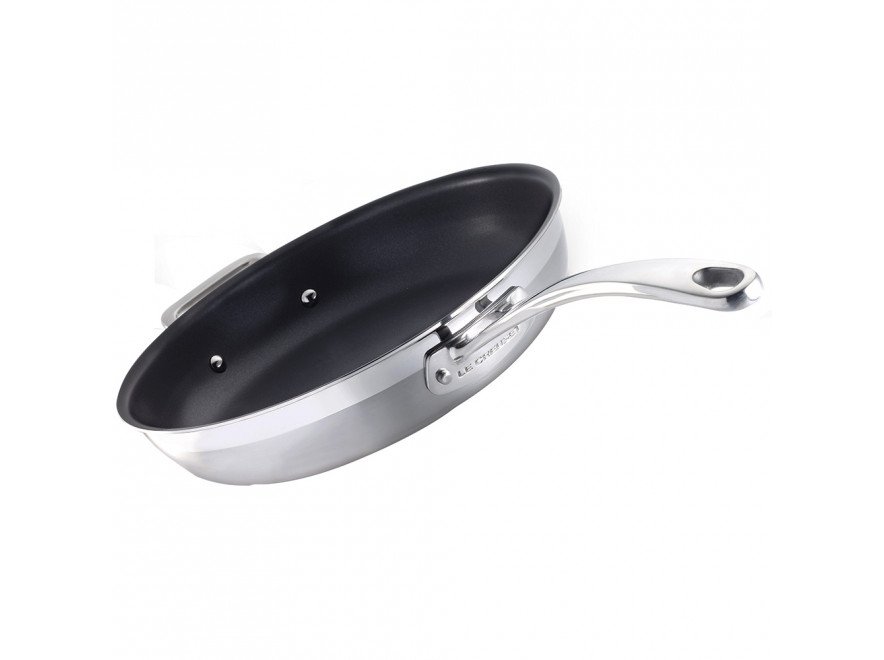 Le Creuset 3-Ply Stegepande m. Non-stick Belgning 28 cm