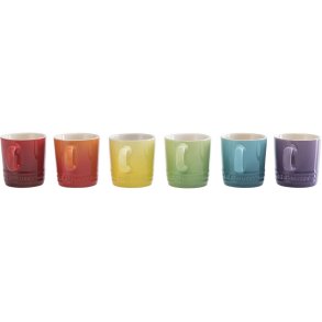 Le Creuset Rainbow Espressokrus 6 stk. 10 cl, Multi