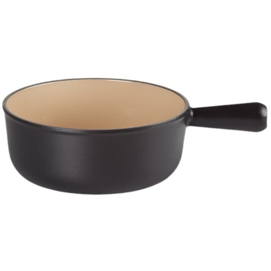Le Creuset Caquelon 22 cm/2,6 L, Mat Sort