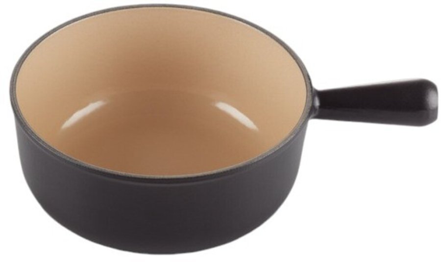 Le Creuset Caquelon 22 cm/2,6 L, Mat Sort