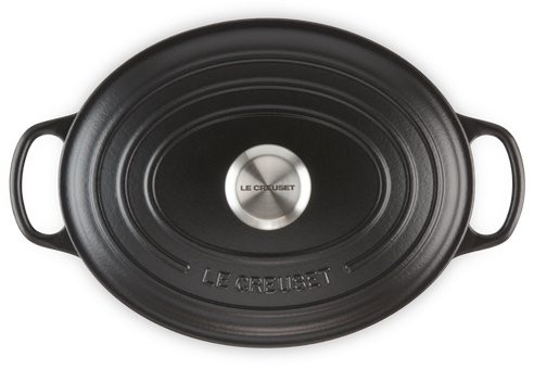 Le Creuset Oval gryde 33 cm/7,5 L, Mat Sort