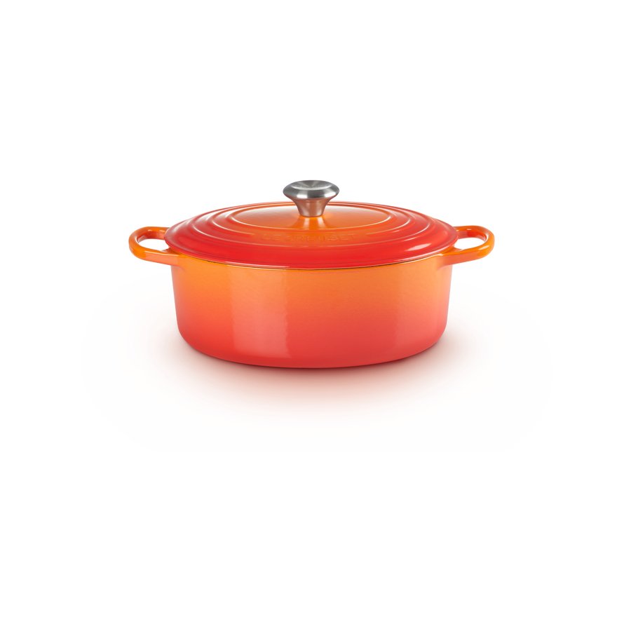 Le Creuset Oval gryde 40 cm/13,9 L, Volcanic Orange