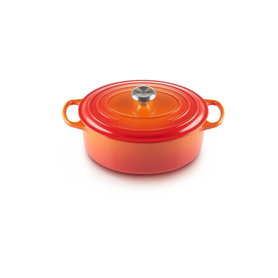 Le Creuset Oval gryde 40 cm/13,9 L, Volcanic Orange