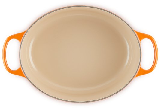 Le Creuset Oval gryde 40 cm/13,9 L, Volcanic Orange