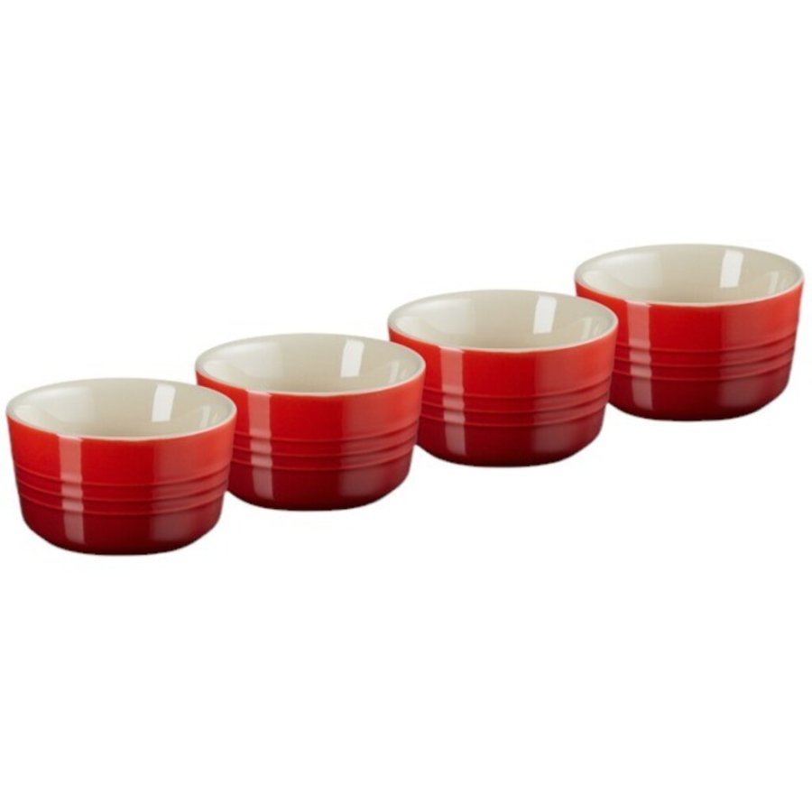 Le Creuset Ramekiner 4 stk. 0,1 L, Cerise R�d