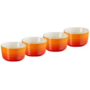 Le Creuset Ramekiner 4 stk. 0,1 L, Volcanic Orange