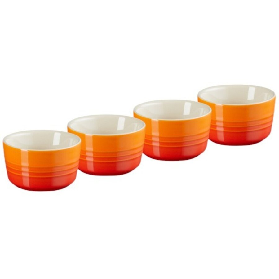 Le Creuset Ramekiner 4 stk. 0,1 L, Volcanic Orange