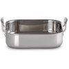 Le Creuset 3-Ply Kvadratisk Bradepande 26x26 cm, Rustfrit Stl