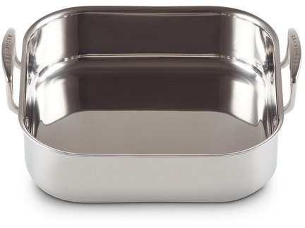 Le Creuset 3-Ply Kvadratisk Bradepande 26x26 cm, Rustfrit Stl