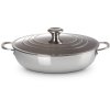 Le Creuset 3-Ply Signature Sautergryde m. Lg 30 cm/4,8 L