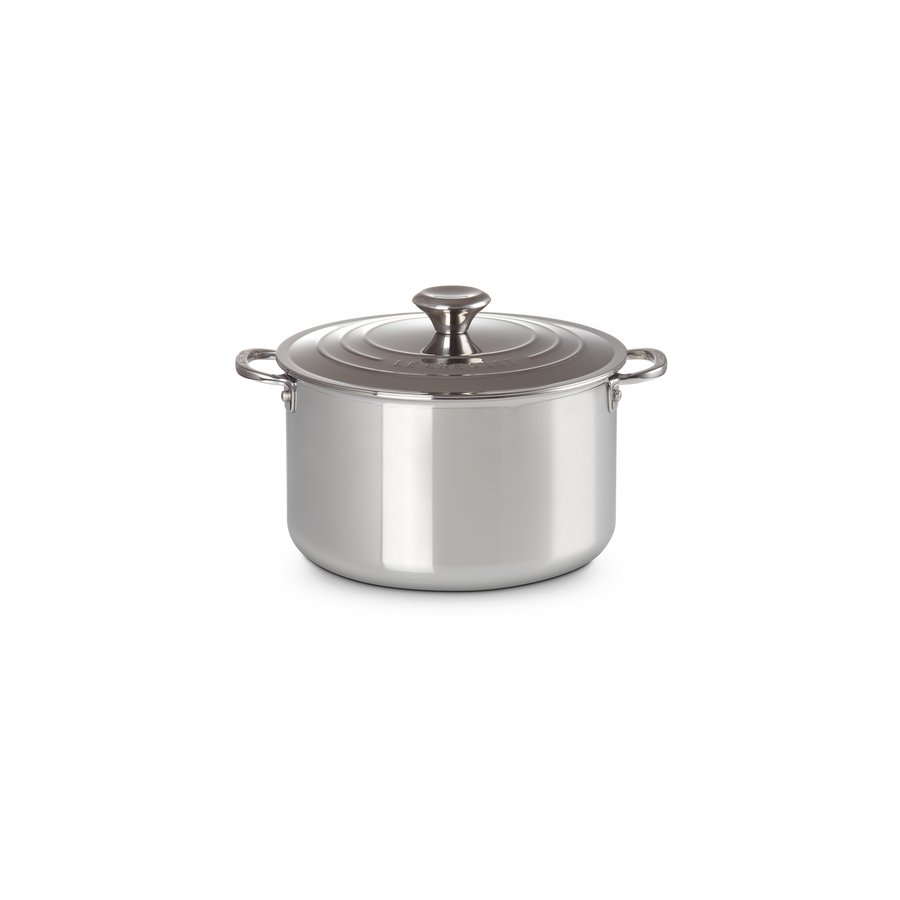 Le Creuset 3-Ply Signature Dyb Gryde m. Lg 24 cm/6,6 L