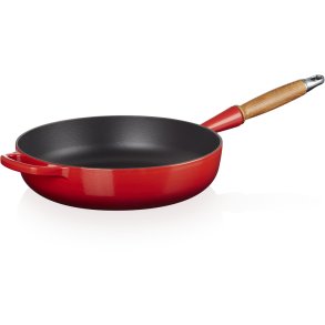 Le Creuset Signature Sauterpande m. Træhåndtag 28 cm, Cerise