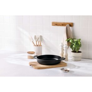 Le Creuset Signature Everyday Støbejernspande 28 cm, Mat Sort