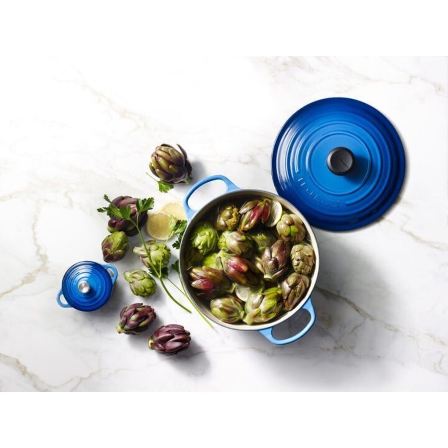 Le Creuset Signature Gryde 24 cm/4,2 L, Azure