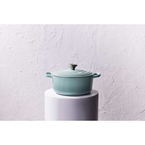 Le Creuset Signature Rund Støbejernsgryde 24 cm/4,2 L, Sea Salt
