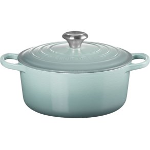 Le Creuset Signature Rund Støbejernsgryde 24 cm/4,2 L, Sea Salt