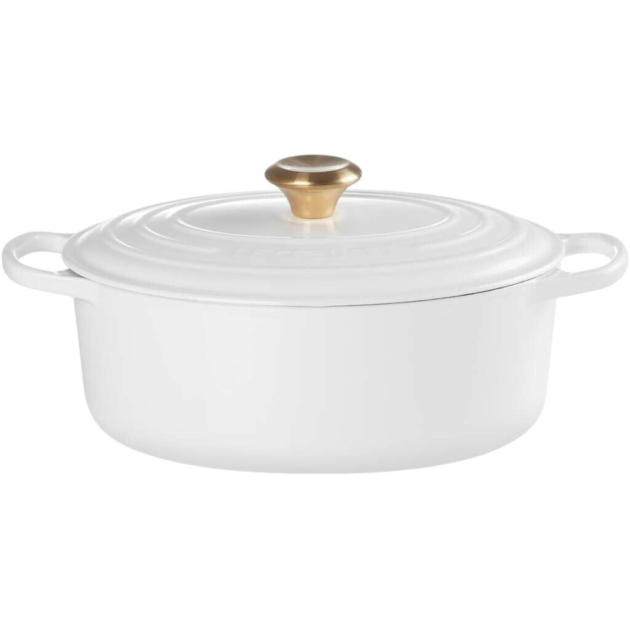 Le Creuset Signature Oval Gryde 27 cm/4,1 L, White