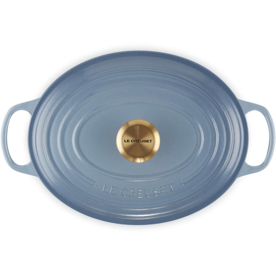 Le Creuset Signature Oval Gryde 27 cm/4,1 L, Chambray