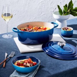 Le Creuset Signature Oval Gryde 31 cm/6,3 L, Azure