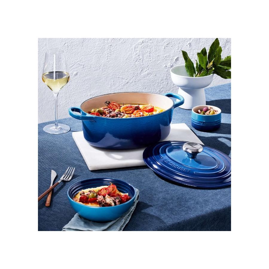 Le Creuset Signature Oval Gryde 31 cm/6,3 L, Azure