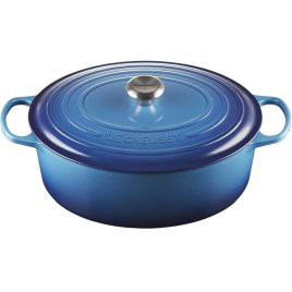 Le Creuset Signature Oval Gryde 31 cm/6,3 L, Azure