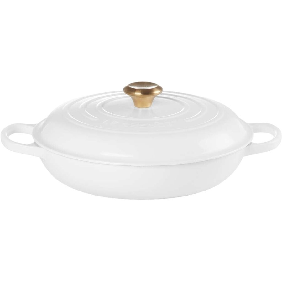 Le Creuset Signature Buffetgryde 30 cm/3,5 L, White