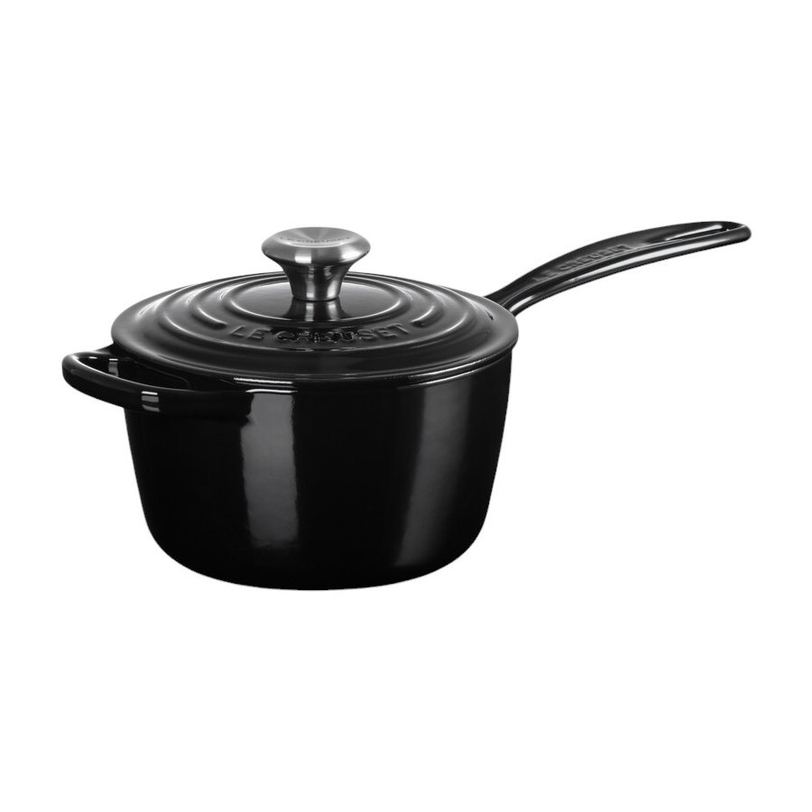 Le Creuset Signature Kasserolle 16 cm/1,5 L, Sort