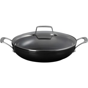 Le Creuset Essential Sauterpande m. Keramisk Non-stick Belgning 30 cm, Sort