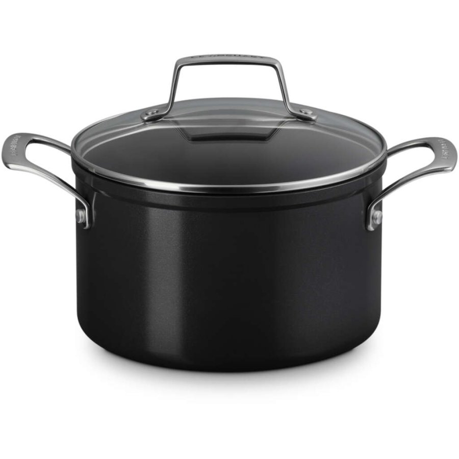 Le Creuset Essential Gryde m. Keramisk Belgning 20 cm/3,8 L, Sort