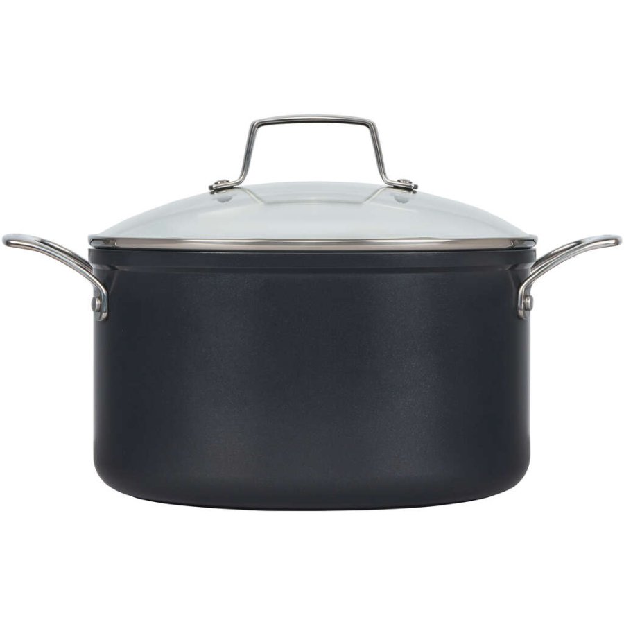 Le Creuset Essential Gryde m. Keramisk Belgning 24 cm/6 L, Sort